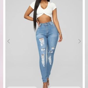 Fashion Nova Fantasea Nights High Rise jeans